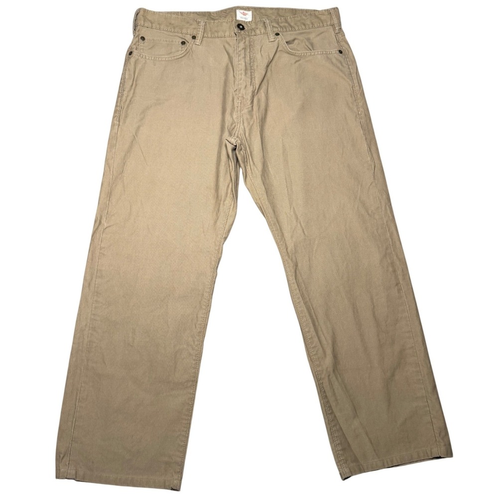 Dockers Mens Khaki Chinos 36x30 Tan Cotton Straight Leg Casual Pants 36 x 26